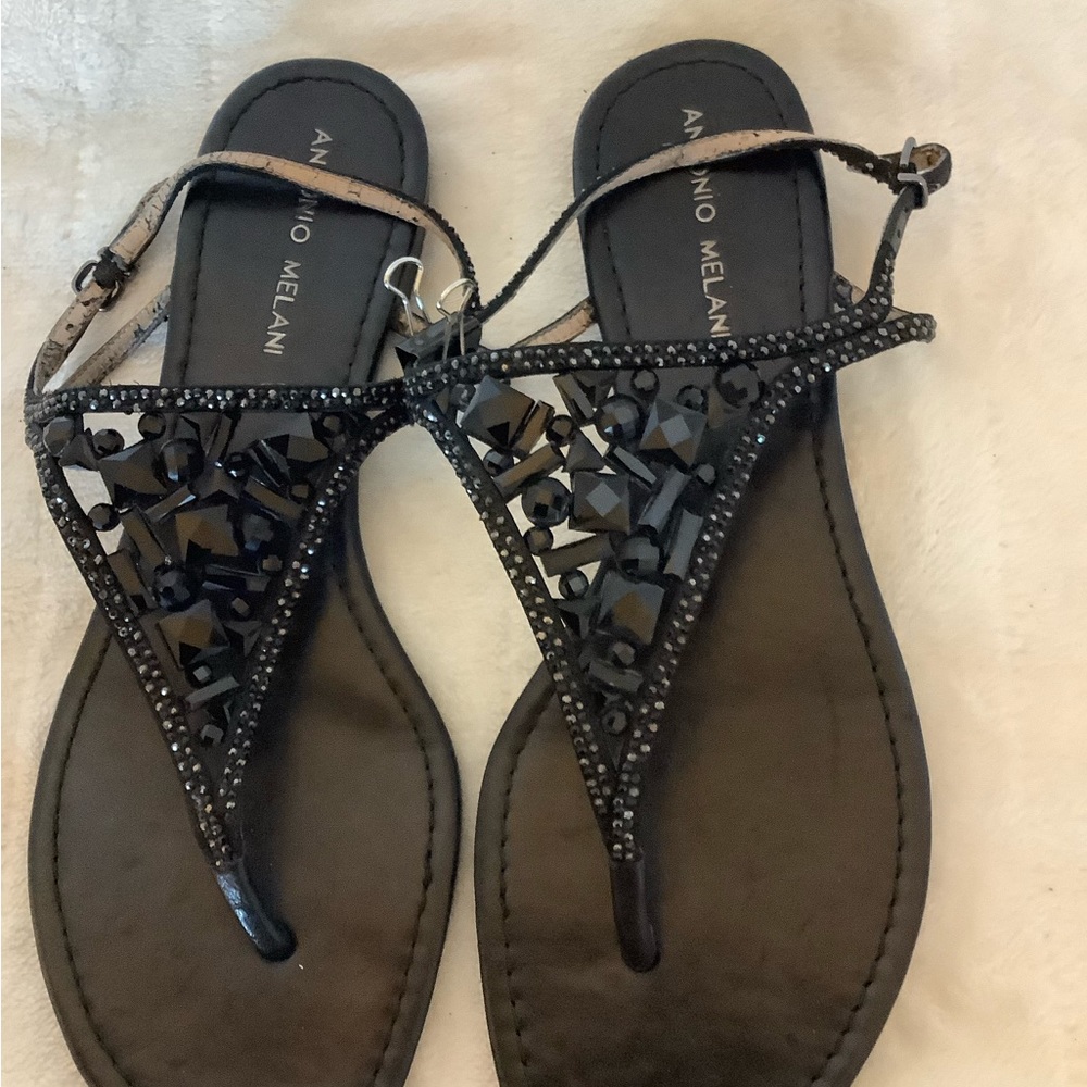 Antonio Melani sandals rhinestone size 9 1/2